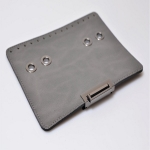 Small executive Chanel-style cover.(BA000454) Color Γκρι / Gray